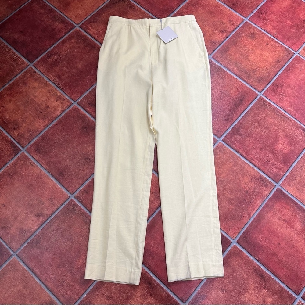 NWT Tibi Linen Paye Pant
